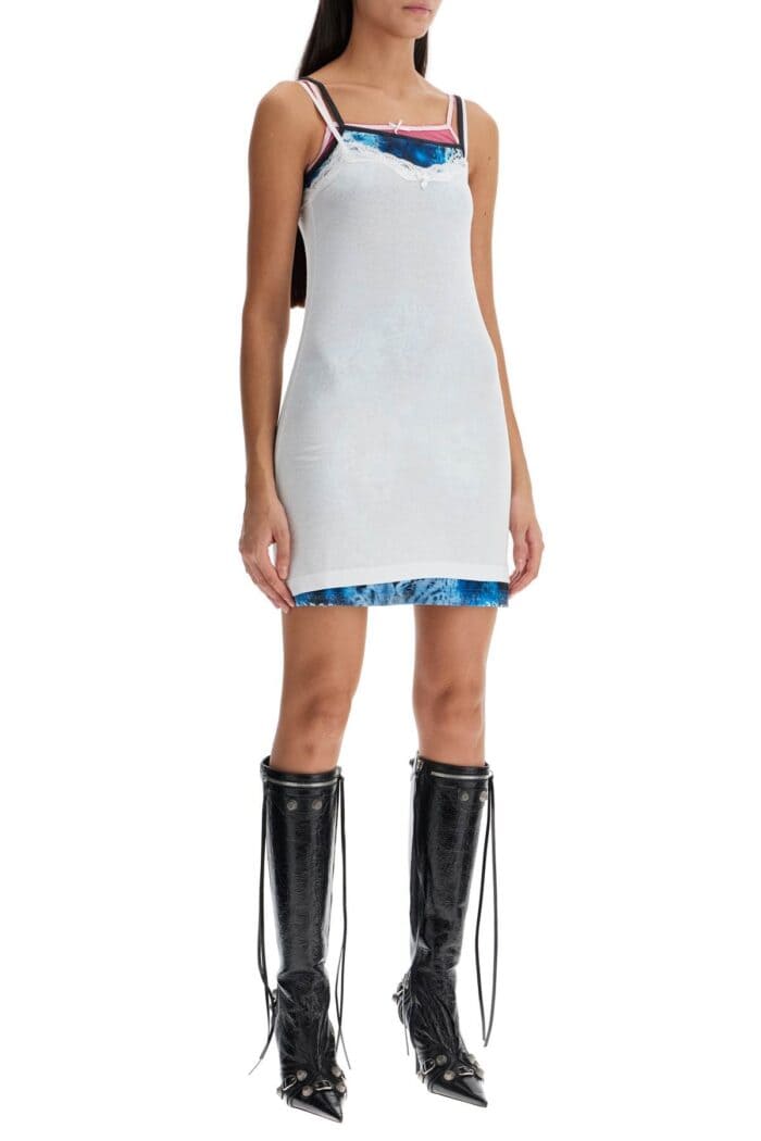 BALENCIAGA Layered Jersey Mini Dress