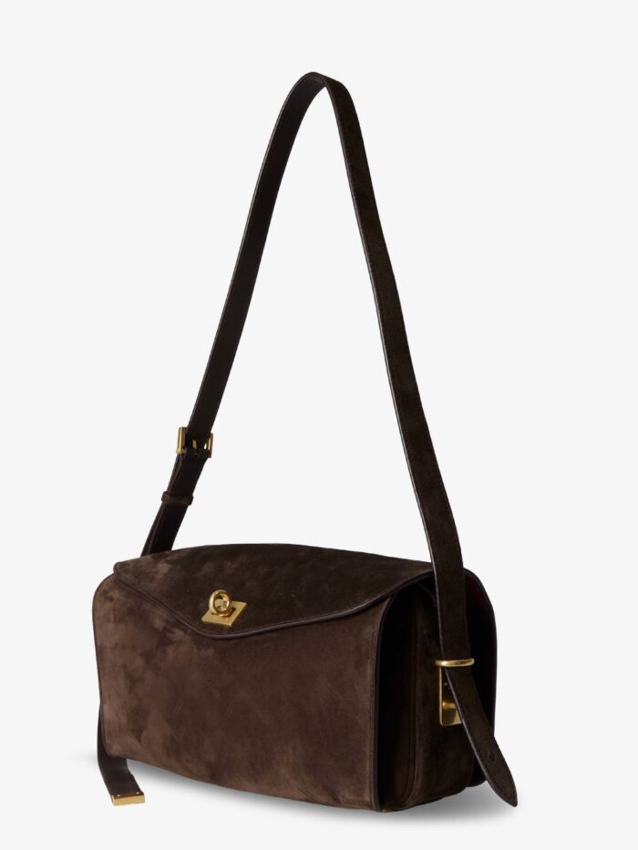 Balenciaga Le 7 Medium Suede Shoulder Bag