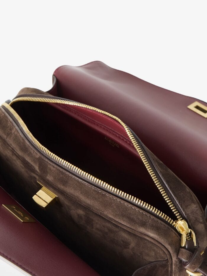 Balenciaga Le 7 Medium Suede Shoulder Bag