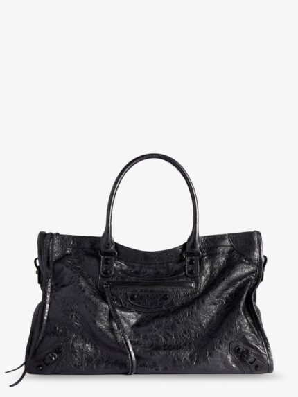 Balenciaga Le City Bag L Leather Shoulder Strap With Metal Details
