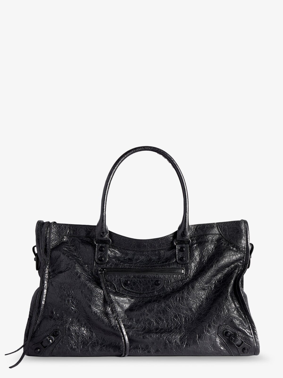 Balenciaga Le City Bag L Leather Shoulder Strap With Metal Details