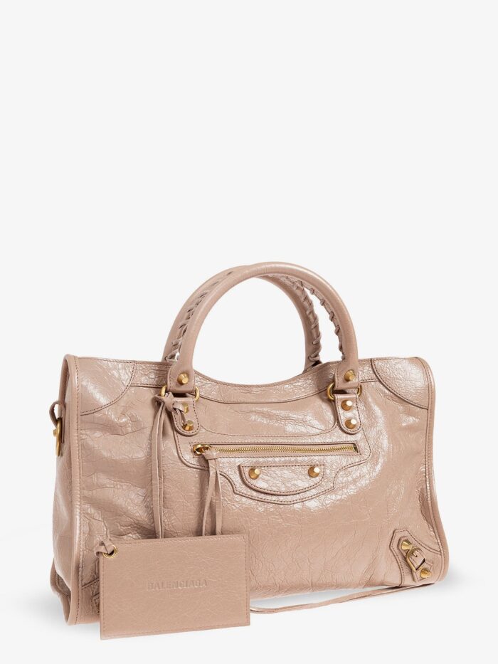 Balenciaga Le City Bag M Hammered Leather Shoulder Bag