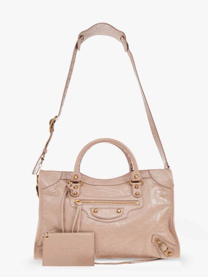 Balenciaga Le City Bag M Hammered Leather Shoulder Bag