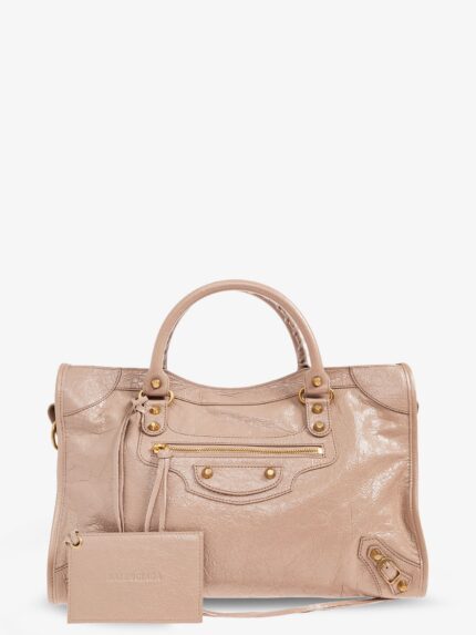 Balenciaga Le City Bag M Hammered Leather Shoulder Bag