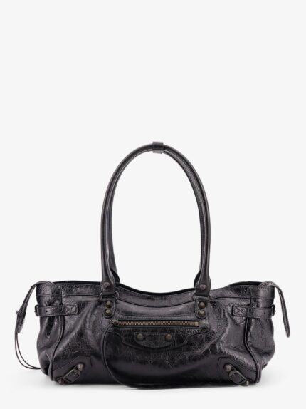Balenciaga Le City East West Leather Shoulder Bag
