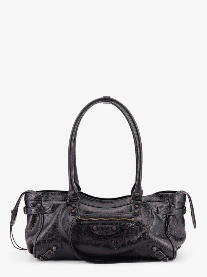 Balenciaga Le City East West Leather Shoulder Bag