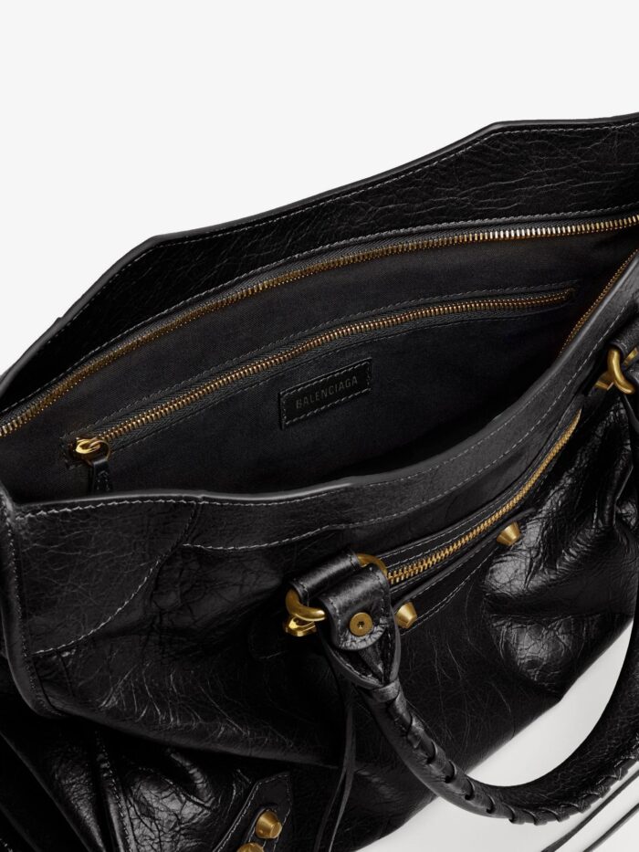 Balenciaga Le City M Leather Shoulder Bag