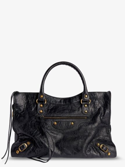 Balenciaga Le City M Leather Shoulder Bag