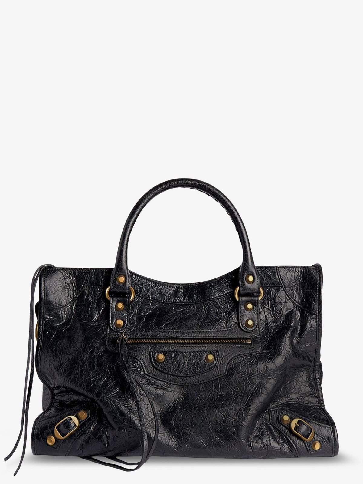 Balenciaga Le City M Leather Shoulder Bag