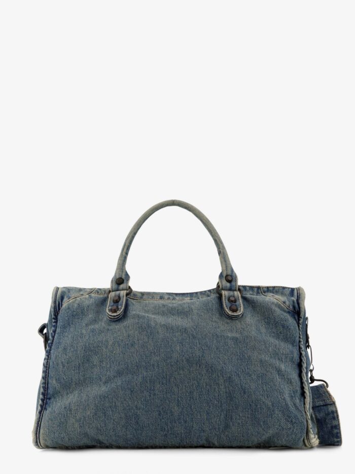 Balenciaga Le City Medium Denim Shoulder Bag