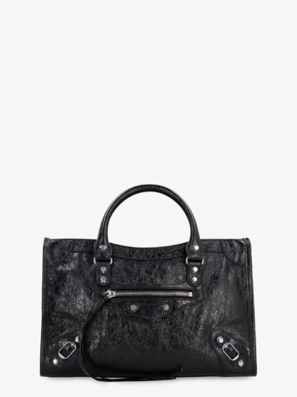 Balenciaga Le City Medium Leather Shoulder Bag