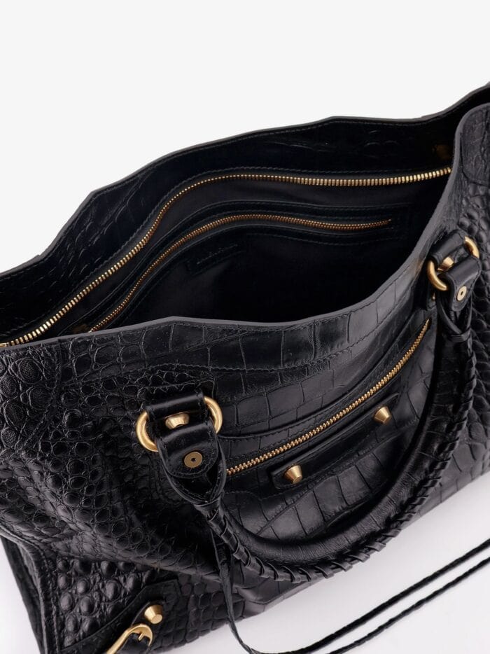 Balenciaga Le City Medium Leather Shoulder Bag