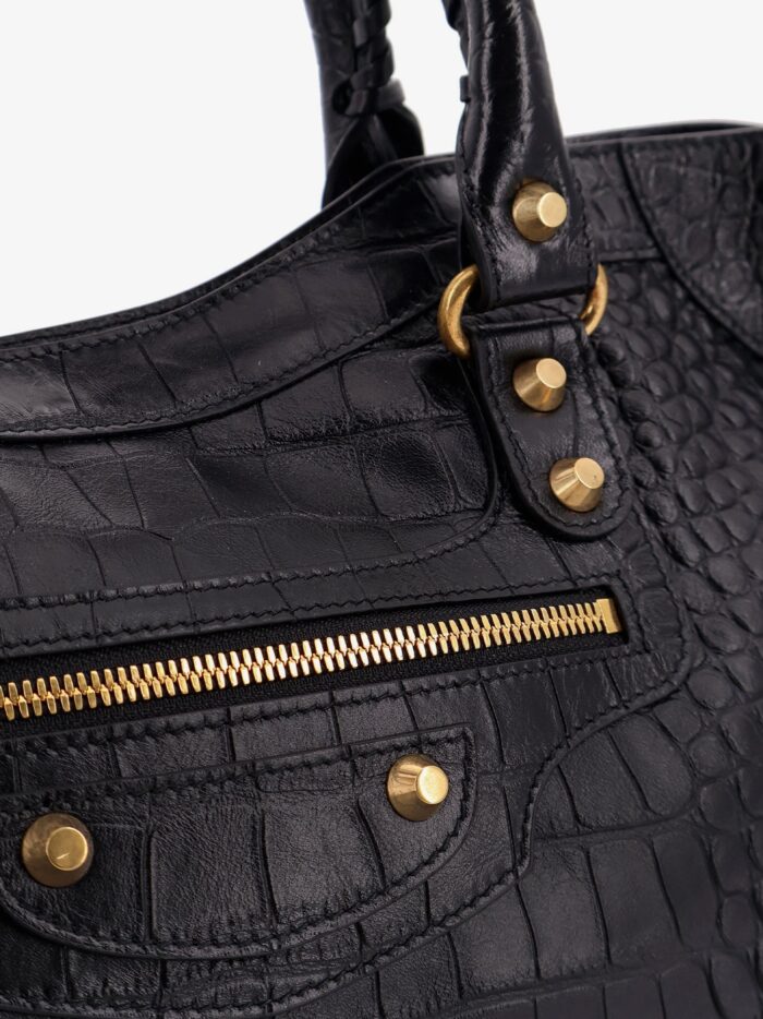 Balenciaga Le City Medium Leather Shoulder Bag