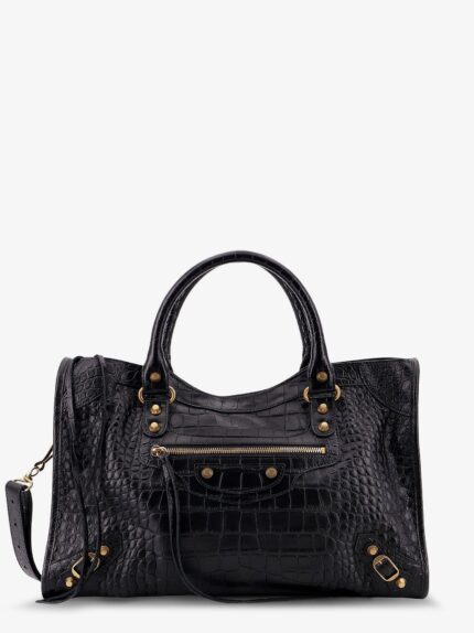 Balenciaga Le City Medium Leather Shoulder Bag