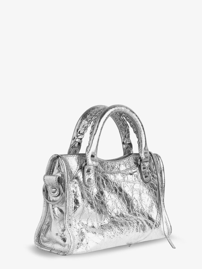 Balenciaga Le City Mini Metallic Leather Crossbody Bag