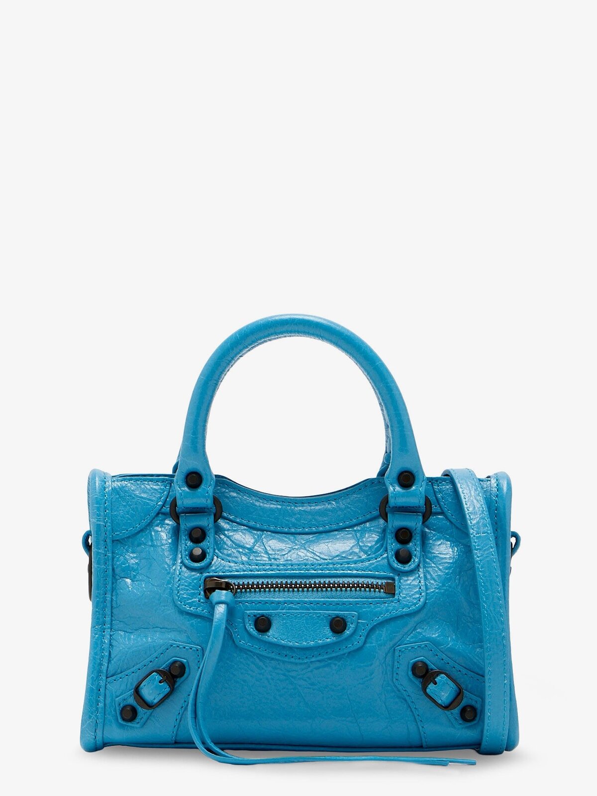 Balenciaga Le City Nano Leather Crossbody Bag