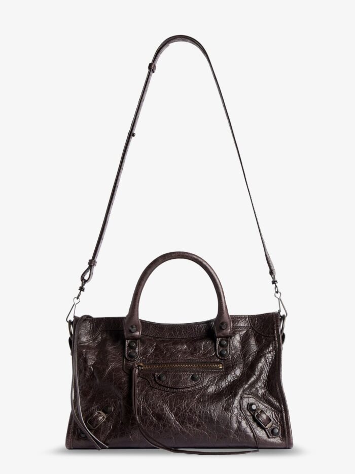 Balenciaga Le City Small Leather Crossbody Bag