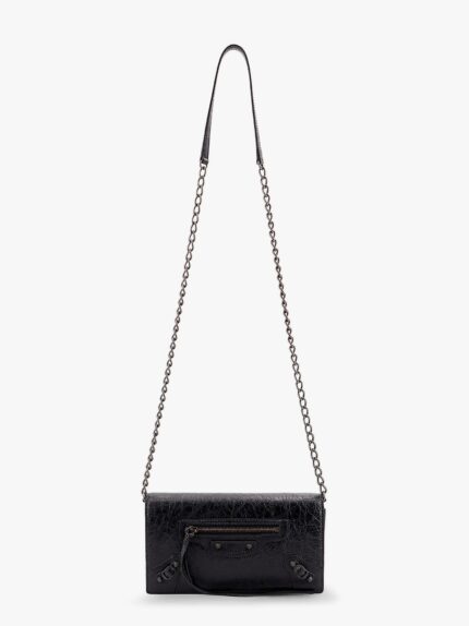 Balenciaga Le City Wallet Leather Shoulder Bag
