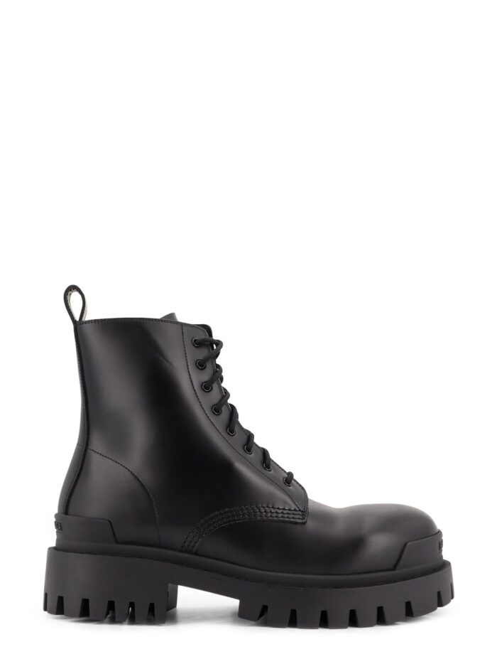 balenciaga leather boots with maxi rubber sole Balenciaga Leather Boots With Maxi Rubber Sole