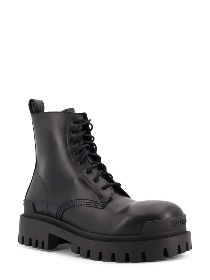 balenciaga leather boots with maxi rubber sole Balenciaga Leather Boots With Maxi Rubber Sole