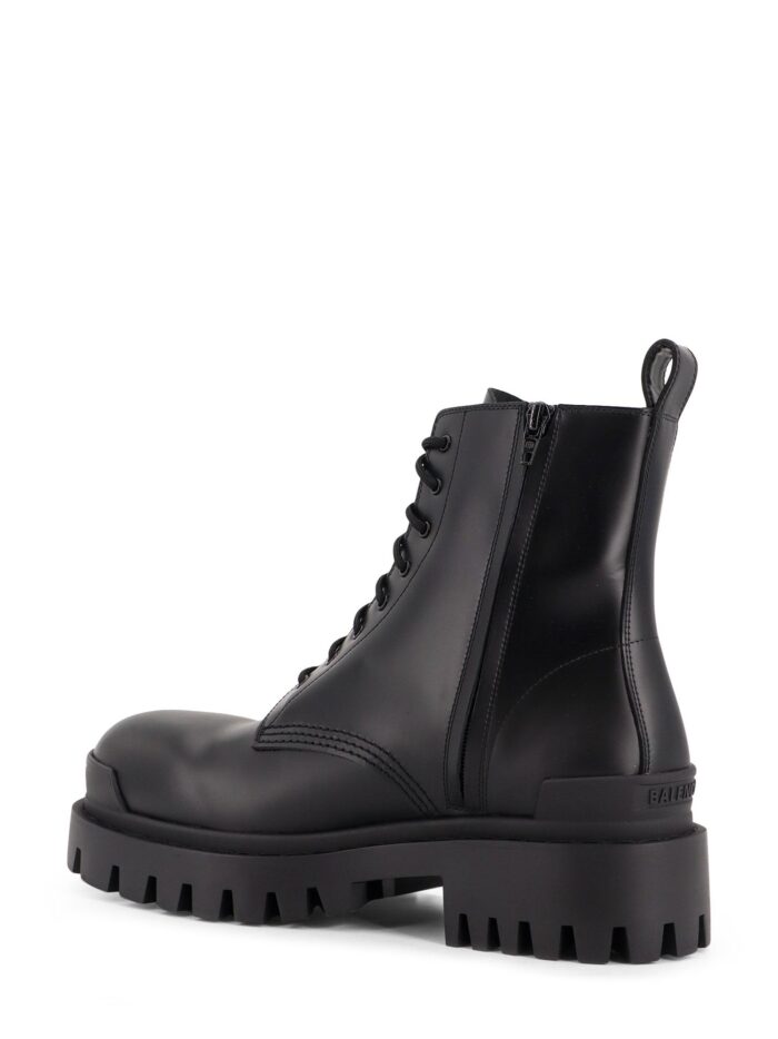 balenciaga leather boots with maxi rubber sole Balenciaga Leather Boots With Maxi Rubber Sole