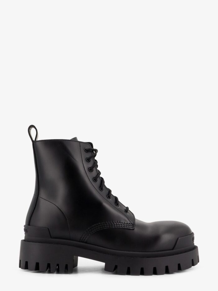 balenciaga leather boots with maxi rubber sole Balenciaga Leather Boots With Maxi Rubber Sole