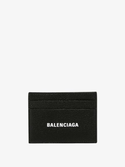 Balenciaga Leather Cardholder With Logo