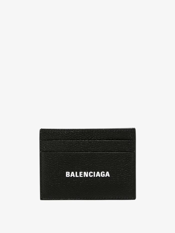 Balenciaga Leather Cardholder With Logo