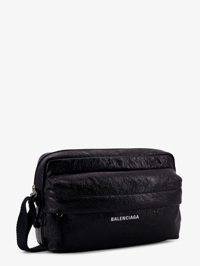 Balenciaga Leather Crossbody Bag With Logo On The Front
