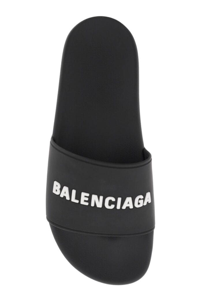 Balenciaga Logo Pool Slides