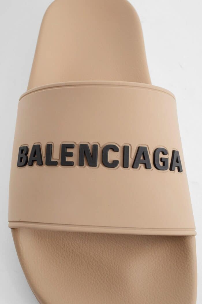 BALENCIAGA Logo Pool Slides