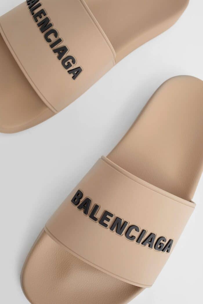 BALENCIAGA Logo Pool Slides