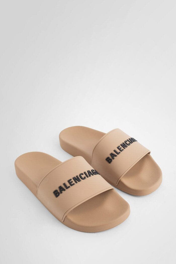 BALENCIAGA Logo Pool Slides