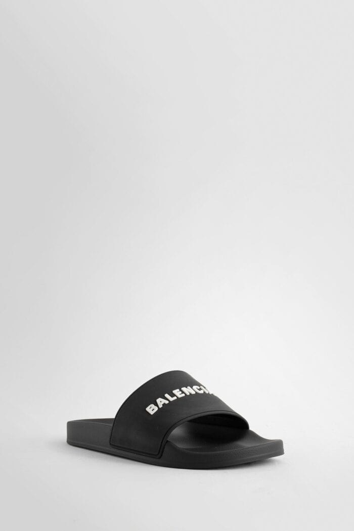 BALENCIAGA Logo Pool Slides