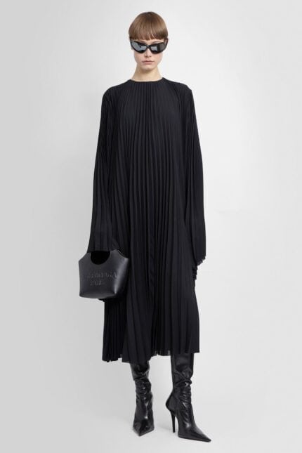 BALENCIAGA Long Pleated Dress