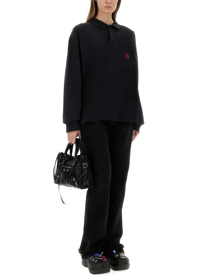 Balenciaga LONG SLEEVE POLO SHIRT "LAUREL" CLASSIC