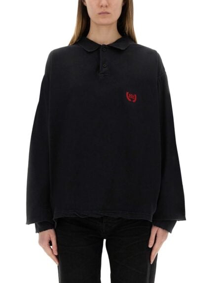 Balenciaga LONG SLEEVE POLO SHIRT "LAUREL" CLASSIC