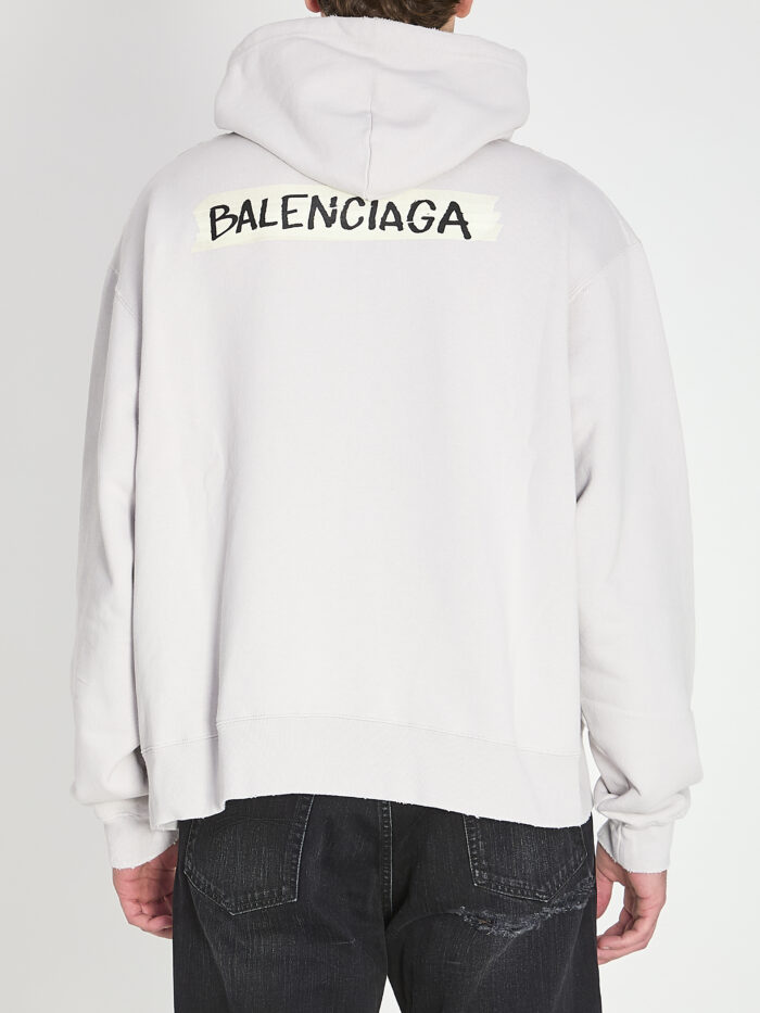 Balenciaga Masking Tape zip-up hoodie