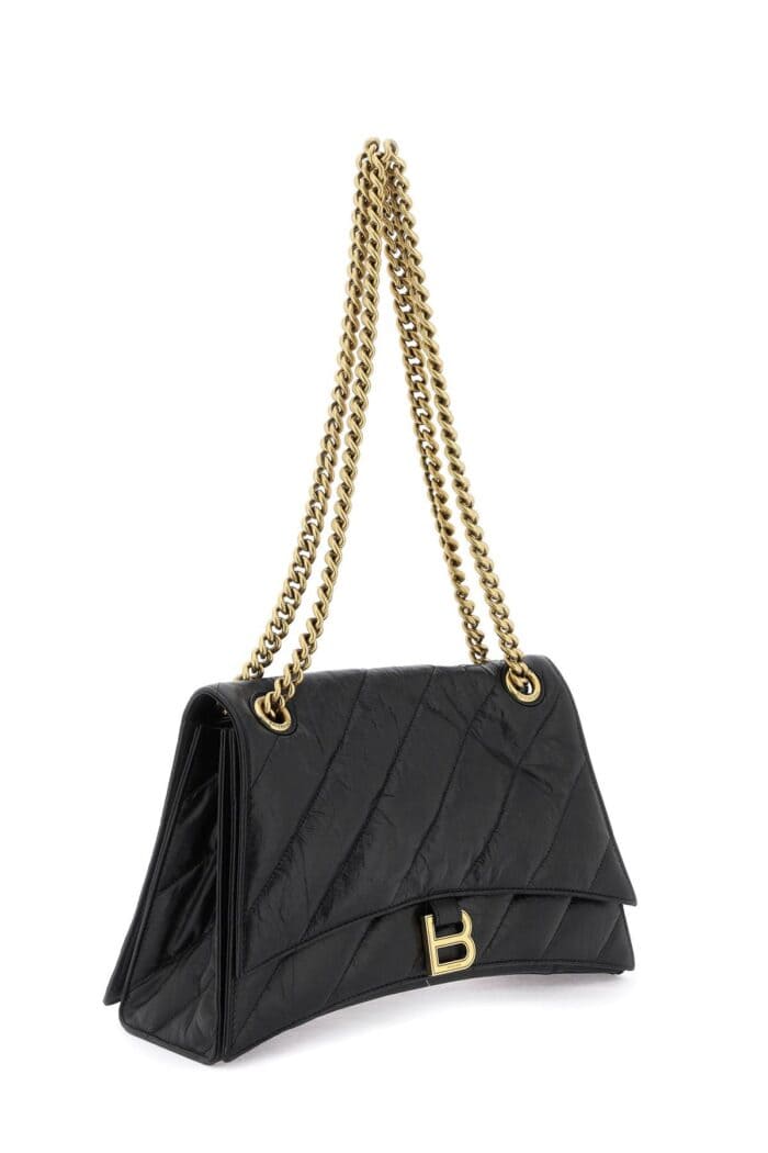 BALENCIAGA Media Crush Bag With Chain