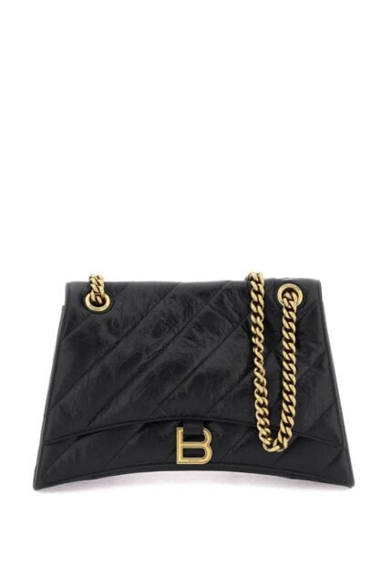 BALENCIAGA Media Crush Bag With Chain