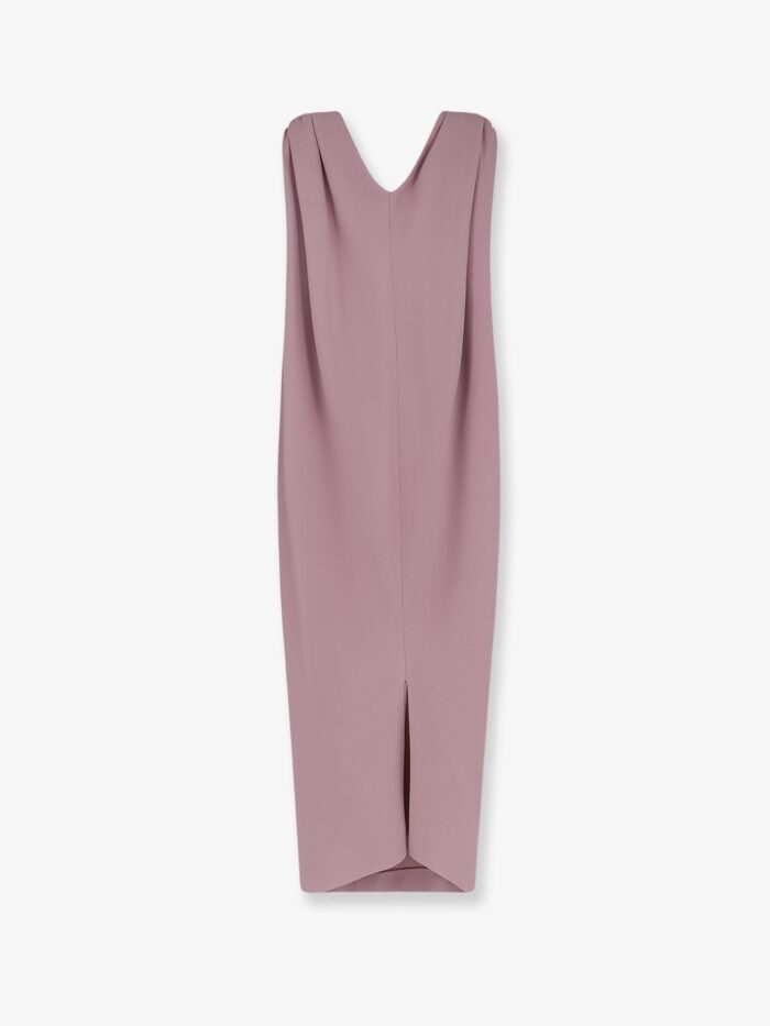 Balenciaga Midi Sack Silk And Wool Dress