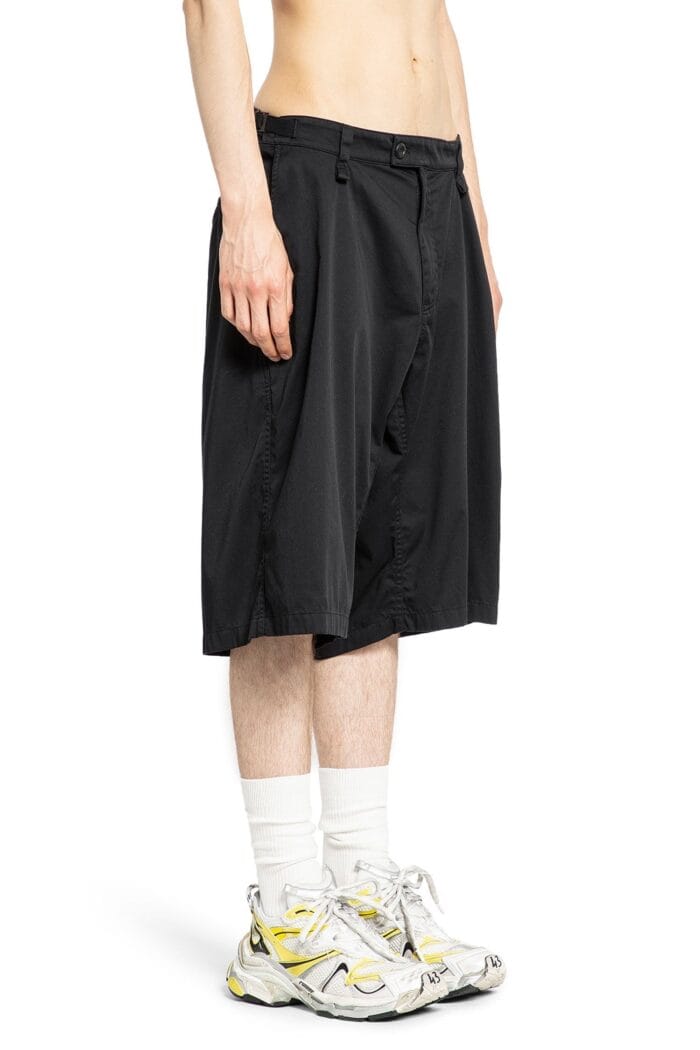 BALENCIAGA Minimal Cargo Shorts In Cotton Wool Twill