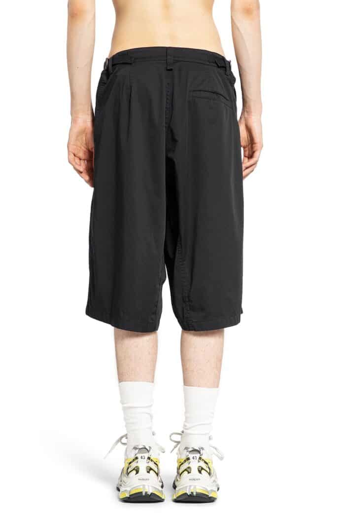 BALENCIAGA Minimal Cargo Shorts In Cotton Wool Twill