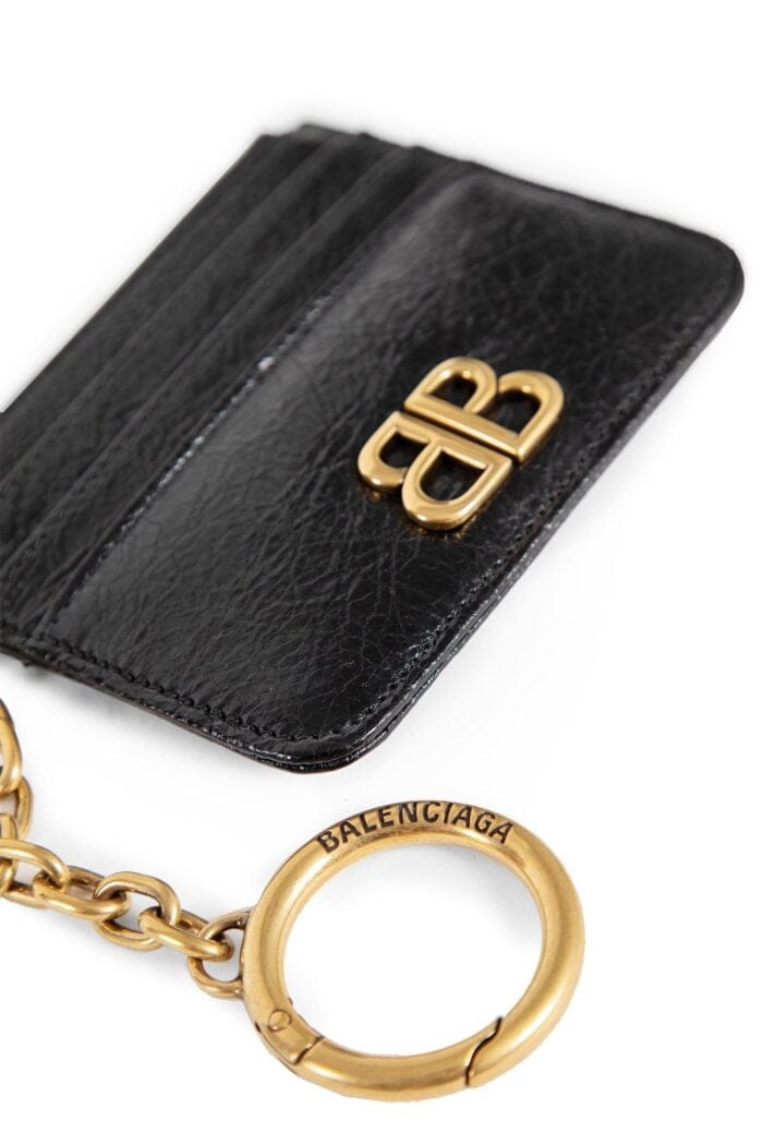 BALENCIAGA Monaco Card Holder With Keychain