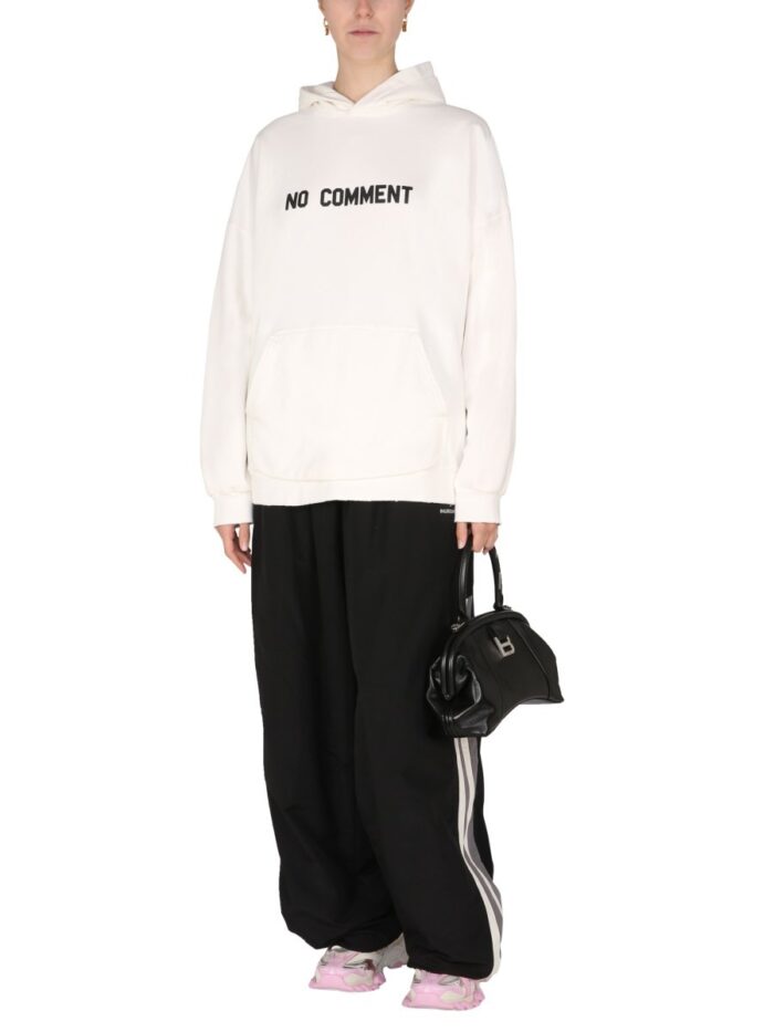 Balenciaga NO COMMENT WIDE FIT HOODIE