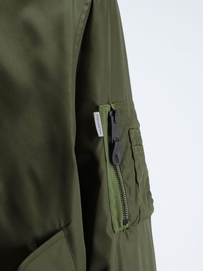 Balenciaga Nylon Bomber With Orange Lining