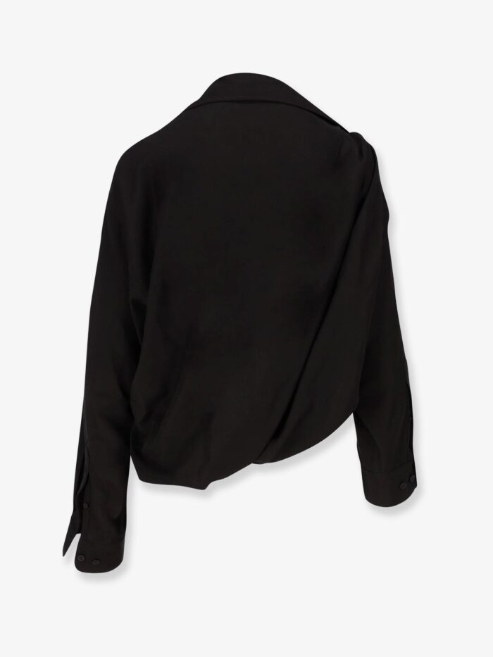 Balenciaga One Shoulder Lyocell Shirt