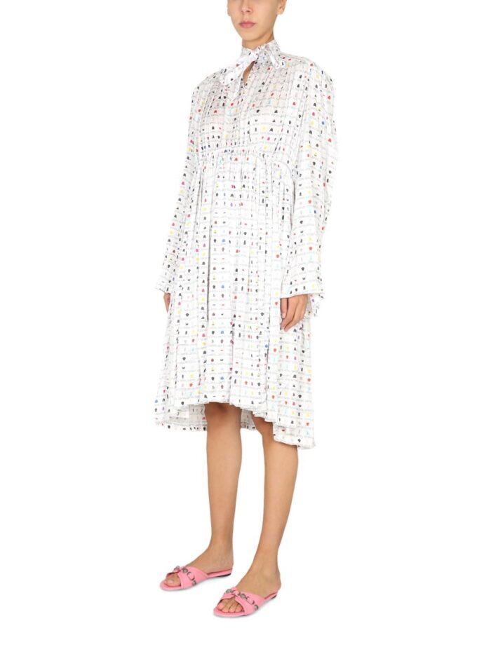 Balenciaga "PAPER CRUSH FLORAL" DRESS