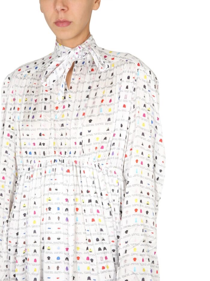 Balenciaga "PAPER CRUSH FLORAL" DRESS