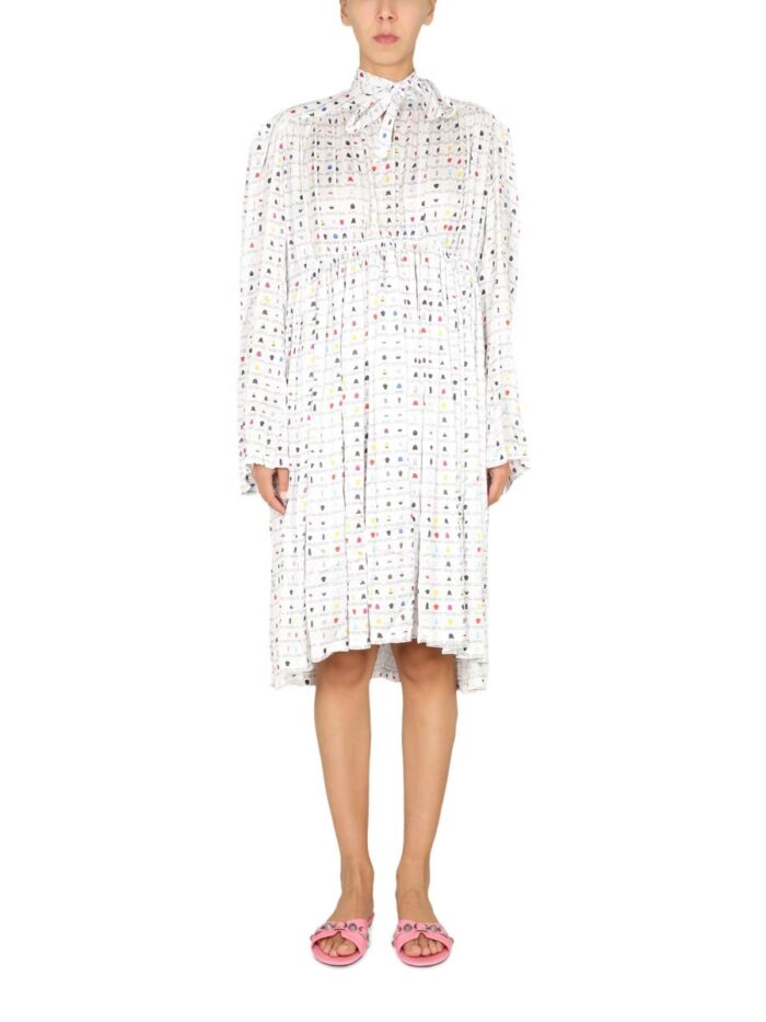 Balenciaga "PAPER CRUSH FLORAL" DRESS